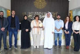 The former Egyptian Minister of Culture visits the Fujairah Arts Academy