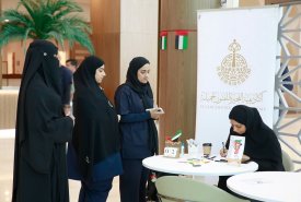 The Academy’s participation in the 52nd National Day celebrations at Khalifa Hospital in Fujairah, with the participation of artist Aisha Al Marashda in presenting a drawing workshop.